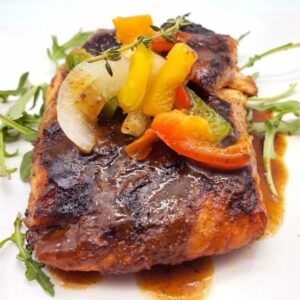 Honey Jerk BBQ Salmon